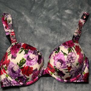 VS BLING FLORAL PUSH UP BRA
